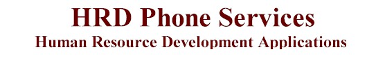 HRD phone services notifications