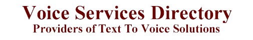 text to speech services